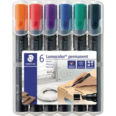 STAEDTLER Permanentmaker Lumocolor 350 WP6 2-5mm sortiert 6 St./Pack. STAEDTLER Permanentmaker Lumocolor 350 WP6 2-5mm sortiert 6 St./Pack.