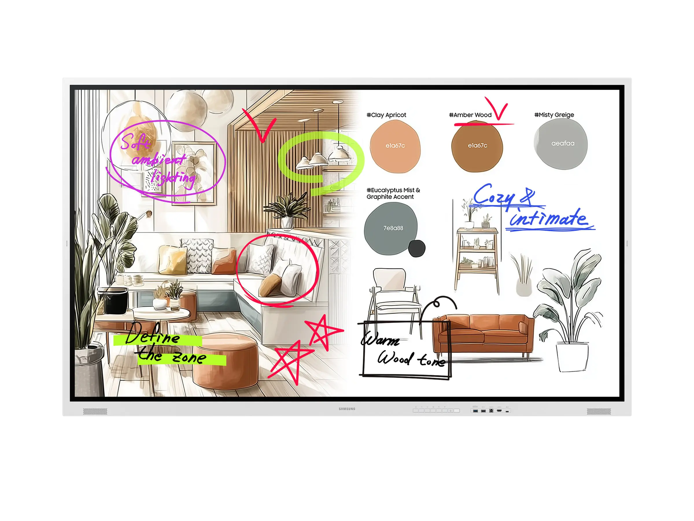 Samsung Flip WM85FX - 216 cm (85") Diagonalklasse WMFX Series LCD-Display mit LED