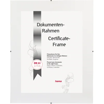 Hama Bilderrahmen Clip-Fix 00063020 21x29,7cm rahmenlos transparent Hama Bilderrahmen Clip-Fix 00063020 21x29,7cm rahmenlos transparent