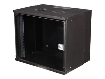 Equip Eco Mount - Schrank Netzwerkschrank - 540 x 400 mm - geeignet für Wandmontage - Schwarz, RAL 9005 - 7U - 48.3 cm (19") EWM-09-5440-B