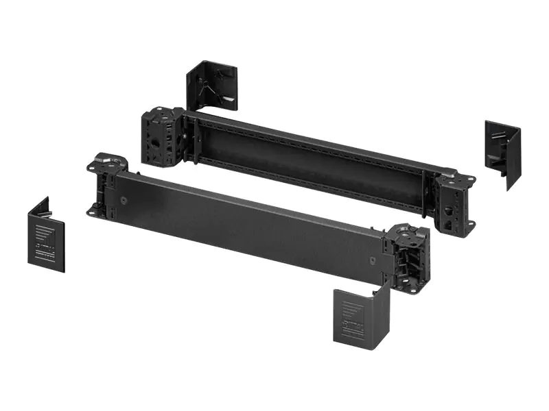 Rittal VX - Sockelstück mit Blende - vorne und hinten - RAL 9005 (Packung mit 2) 8640005