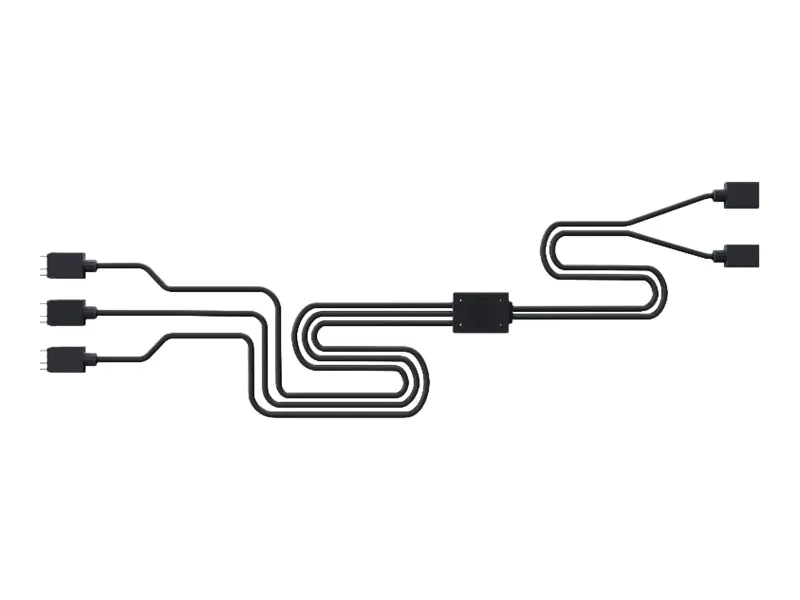CoolerMaster Addressable RGB 1-to-3 Splitter Cable - Netzsplitter für Lüfter - 3-poliger Lüfteranschluss (W) zu 3-poliger Lüfteranschluss (M) - 5 V - 50 cm