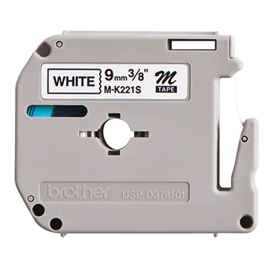 Brother M-K221SBZ - Schwarz auf Weiß - Rolle (0,9 cm x 4 m) 1 Kassette(n) nicht-laminiertes Schriftband - für P-Touch PT-55, PT-65, PT-75, PT-80, PT-85, PT-BB4, PT-M95 Brother M-K221SBZ - Schwarz auf Weiß - Rolle (0,9 cm x 4 m) 1 Kassette(n) nicht-laminiertes Schriftband - für P-Touch PT-55, PT-65, PT-75, PT-80, PT-85, PT-BB4, PT-M95