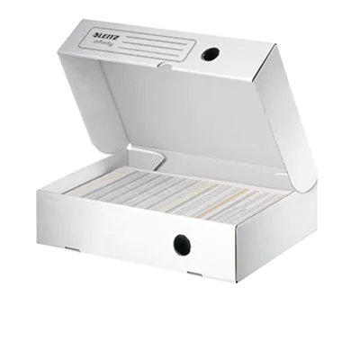 Leitz Archivbox Infinity 61000000 330x255x80mm Wellpappe weiß Leitz Archivbox Infinity 61000000 330x255x80mm Wellpappe weiß