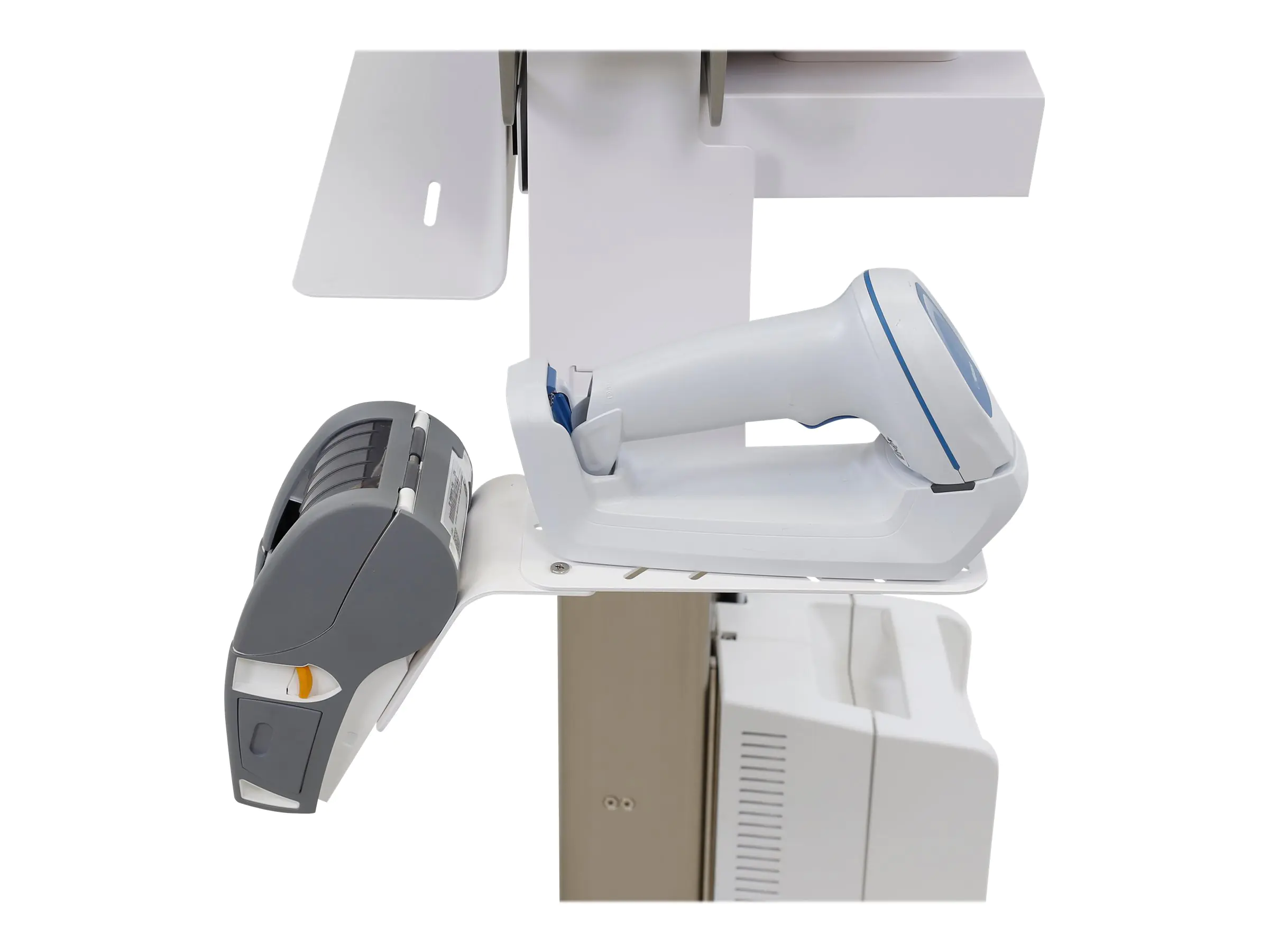 Ergotron Slim 2.0 - Montagekomponente (Klammer) - für Drucker - medizinisch - Montage an Wagenseite - für P/N: 98-467