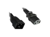 Helos - Spannungsversorgungs-Verlängerungskabel - power IEC 60320 C13 zu IEC 60320 C20 - 250 V - 10 A - 5 m - Schwarz