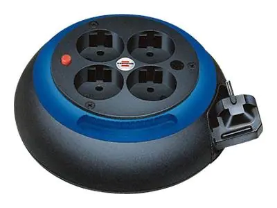 brennenstuhl Comfort-Line CL-S - Steckdosenleiste - Ausgangsanschlüsse: 4 - 3 m Schnur - Schwarz, weiß