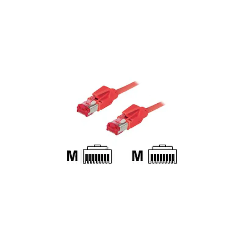 Tecline Patch-Kabel RJ-45 (M) RJ-45 (M) 71810R SFTP-Kabel CAT 6 10 m Rot