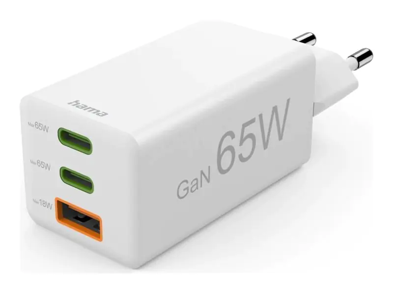 Hama Netzteil - 2 USB-C / USB-A, PD - Wechselstrom 00201996