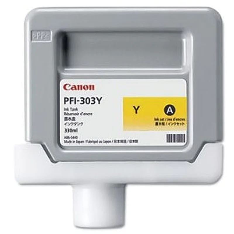 Canon PFI-303 Y - 330 ml - Gelb - Original - Tintenbehälter - für imagePROGRAF iPF810, iPF810 PRO, iPF815 MFP M40, iPF820, iPF820 PRO, iPF825 MFP M40