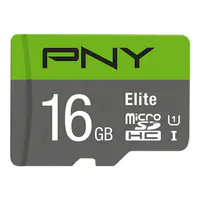 PNY Elite - Flash-Speicherkarte (microSDHC/SD-Adapter inbegriffen) - 16 GB - UHS-I U1 / Class10 - microSDHC UHS-I PNY Elite - Flash-Speicherkarte (microSDHC/SD-Adapter inbegriffen) - 16 GB - UHS-I U1 / Class10 - microSDHC UHS-I