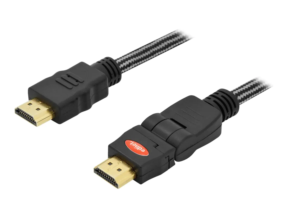 Ednet HDMI High Speed Anschlusskabel - HDMI mit Ethernetkabel - HDMI (S)