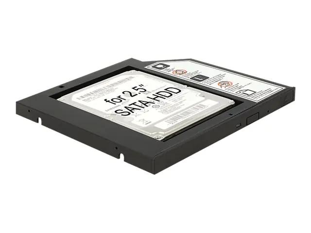 DeLOCK - Laufwerksschachtadapter - 2.5" (6.4 cm) - 5,25" Slim Line auf 2,5" (13,3 cm bis 6,4 cm)