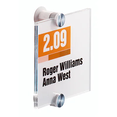 DURABLE Türschild CRYSTAL SIGN 482019 105x105mm transparent DURABLE Türschild CRYSTAL SIGN 482019 105x105mm transparent