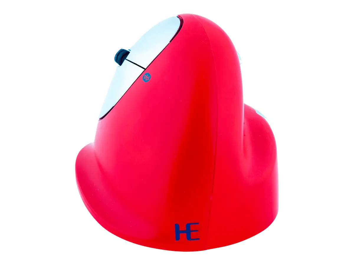 R-Go HE Sport - Vertikale Maus - ergonomisch - Für Linkshänder - 5 Tasten - kabellos - Bluetooth - Rot