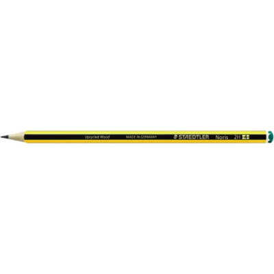 STAEDTLER Bleistift Noris 120-4 2H sechskantform gelb/schwarz STAEDTLER Bleistift Noris 120-4 2H sechskantform gelb/schwarz
