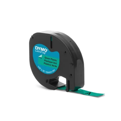 DYMO Schriftbandkassette LetraTag S0721640 12mmx4m sw auf gn DYMO Schriftbandkassette LetraTag S0721640 12mmx4m sw auf gn