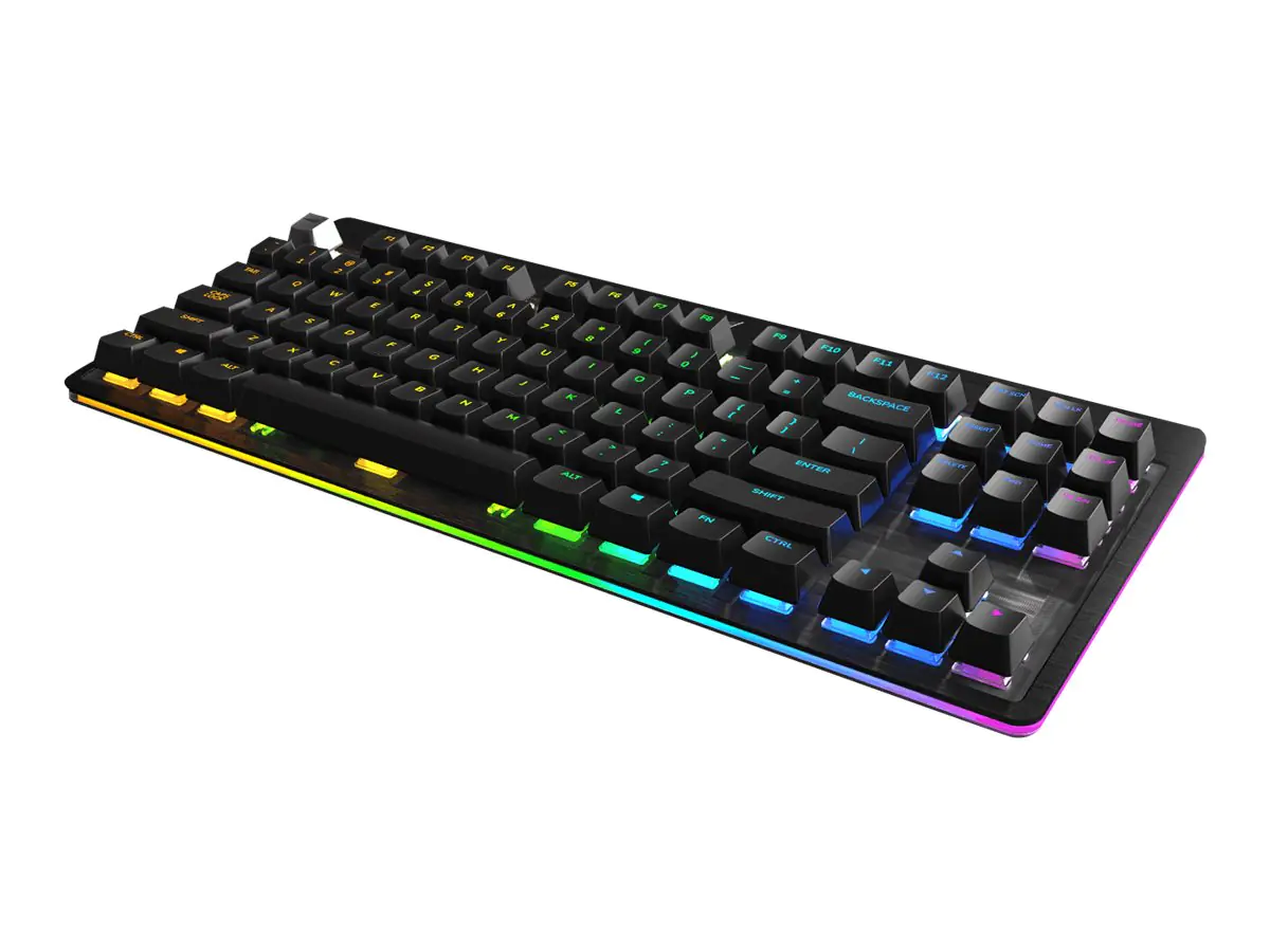 Mountain Everest Core - Tastatur - Hintergrundbeleuchtung - USB-C - QWERTY - USA - Tastenschalter: CHERRY MX Silent Red - schwarz Mountain Everest Core - Tastatur - Hintergrundbeleuchtung - USB-C - QWERTY - USA - Tastenschalter: CHERRY MX Silent Red - schwarz