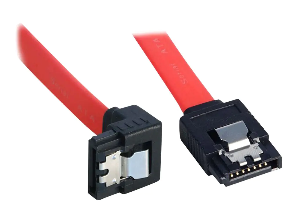 Lindy - SATA-Kabel - Serial ATA 150/300 - SATA (W) zu SATA (W) - 50 cm - 90°-Stecker, eingerastet, rechtwinkliger Anschluss