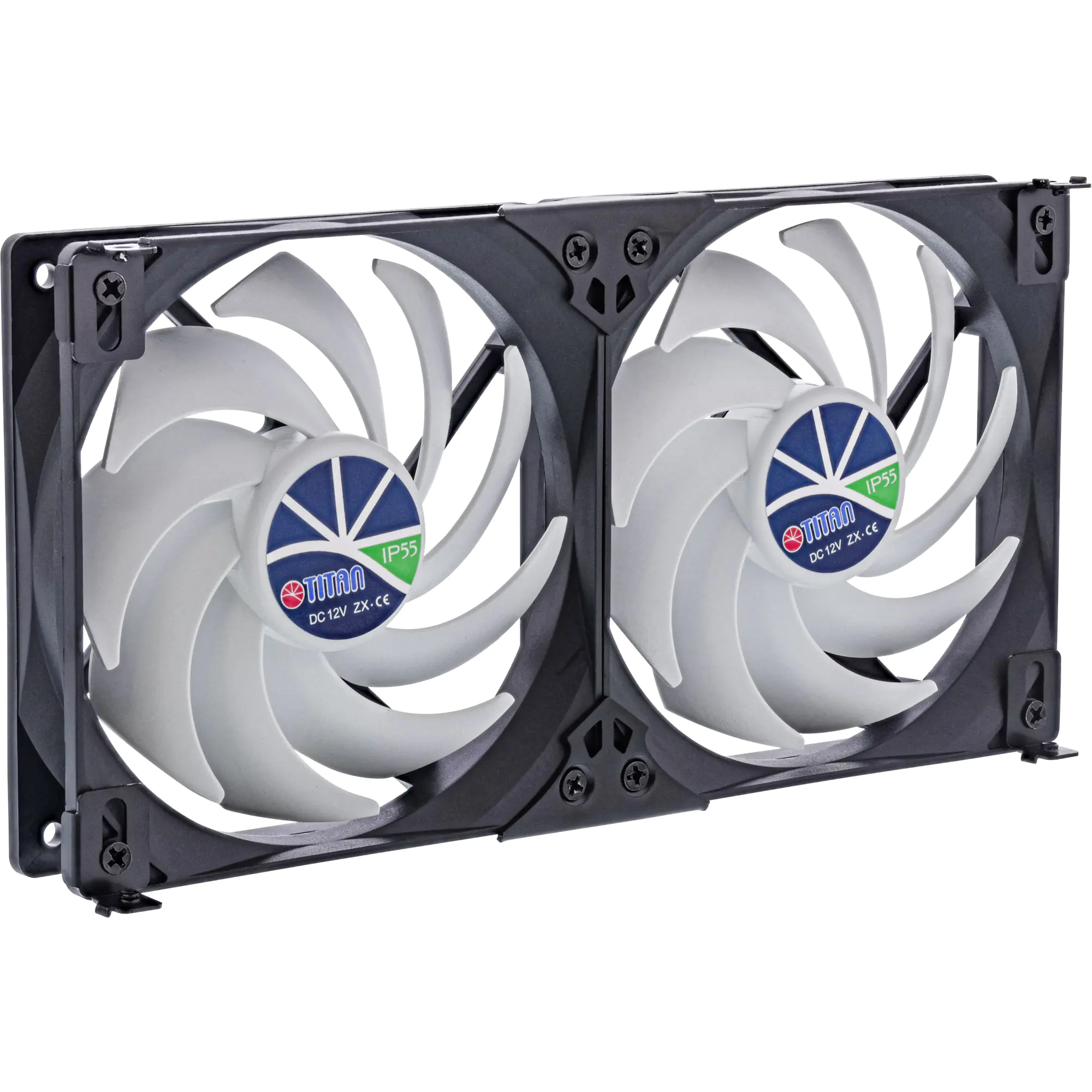 TITAN TTC-SC22 C/V2+ Kühlschrank-Doppellüfter 140x25mm IP55 für Camping - 28,8 dB - 12 V