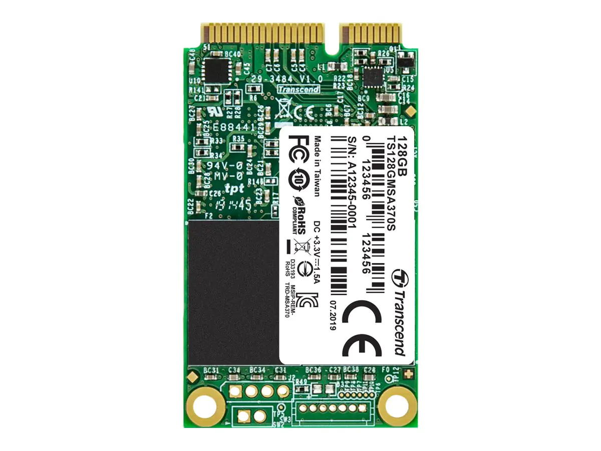 Transcend 370S - SSD - 128 GB - intern - mSATA - SATA 6Gb/s