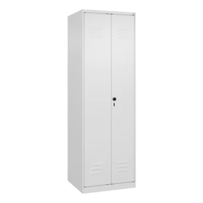 C+P Kleiderspind Classic PLUS 600 x 1.850 x 500 mm (B x H x T) 2 Abteile Stahl verkehrsweiß