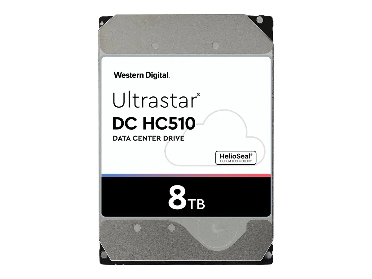 WD Ultrastar DC HC510 HUH721008AL5200 - Festplatte - 8 TB - intern - 3.5" (8.9 cm) - SAS 12Gb/s - 7200 rpm - Puffer: 256 MB
