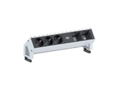 Bachmann DESK 2 - Steckdosenleiste - Eingabe, Eingang GST18 - Ausgangsanschlüsse: 3 - 20 cm - Frankreich - Schwarz, weiß, RAL 9010 Bachmann DESK 2 - Steckdosenleiste - Eingabe, Eingang GST18 - Ausgangsanschlüsse: 3 - 20 cm - Frankreich - Schwarz, weiß, RAL 9010