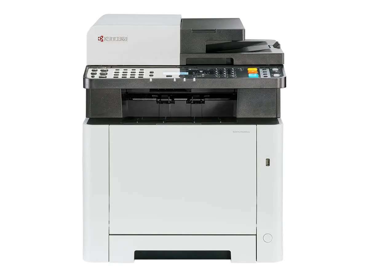 Kyocera ECOSYS MA2100cfx - Multifunktionsdrucker - Farbe - Laser - Legal (216 x 356 mm)/A4 (210 x 297 mm) (Original) - A4/Legal (Medien) - bis zu 21 Seiten/Min. (Kopieren) - bis zu 21 Seiten/Min. (Drucken) - 300 Blatt - 33.6 Kbps - USB-Host, USB 2.0, Giga Kyocera ECOSYS MA2100cfx - Multifunktionsdrucker - Farbe - Laser - Legal (216 x 356 mm)/A4 (210 x 297 mm) (Original) - A4/Legal (Medien) - bis zu 21 Seiten/Min. (Kopieren) - bis zu 21 Seiten/Min. (Drucken) - 300 Blatt - 33.6 Kbps - USB-Host, USB 2.0, Giga
