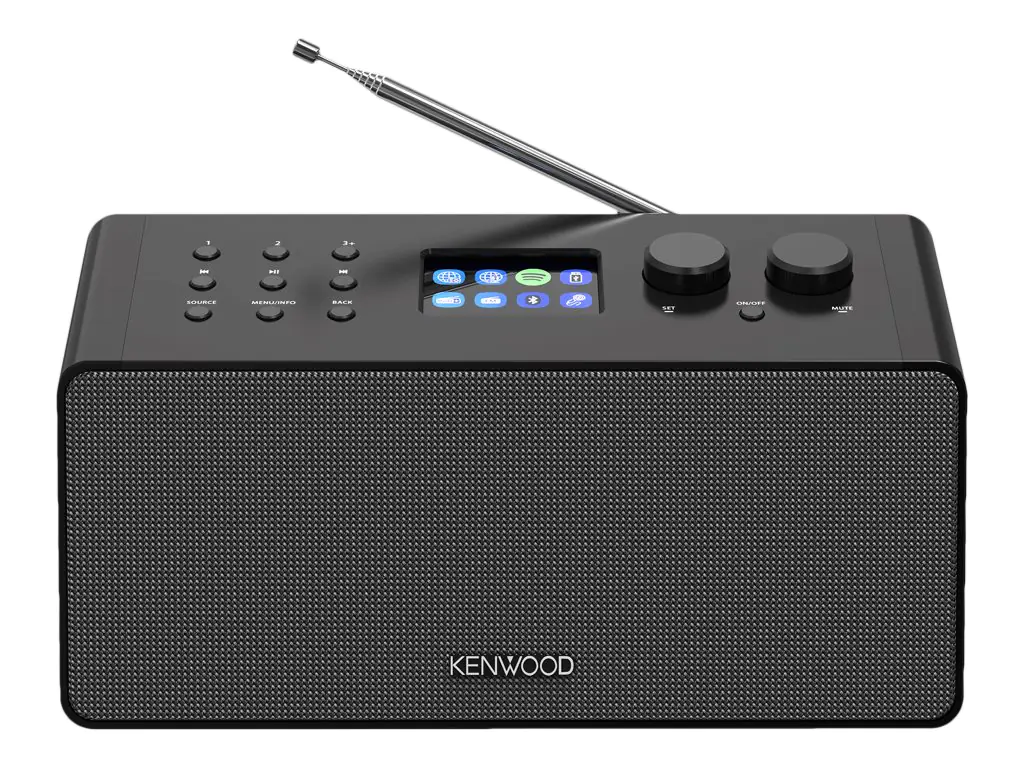 Kenwood Electronics Internet Digital Black Digital - DAB+ - FM - 87.5
