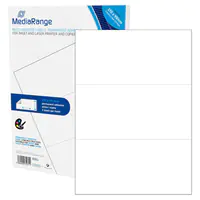 MEDIARANGE MRINK142 - Weiß - Dauerhaft - 210 x 99 - A4 - Matte - Laser/Inkjet MEDIARANGE MRINK142 - Weiß - Dauerhaft - 210 x 99 - A4 - Matte - Laser/Inkjet