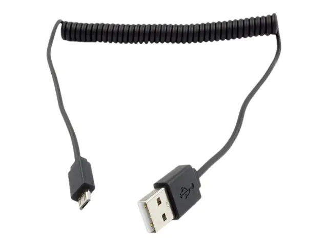 Roline - USB-Kabel - Micro-USB Typ B (M) zu USB (M) - USB 2.0 - 1 m - gewickelt - Schwarz
