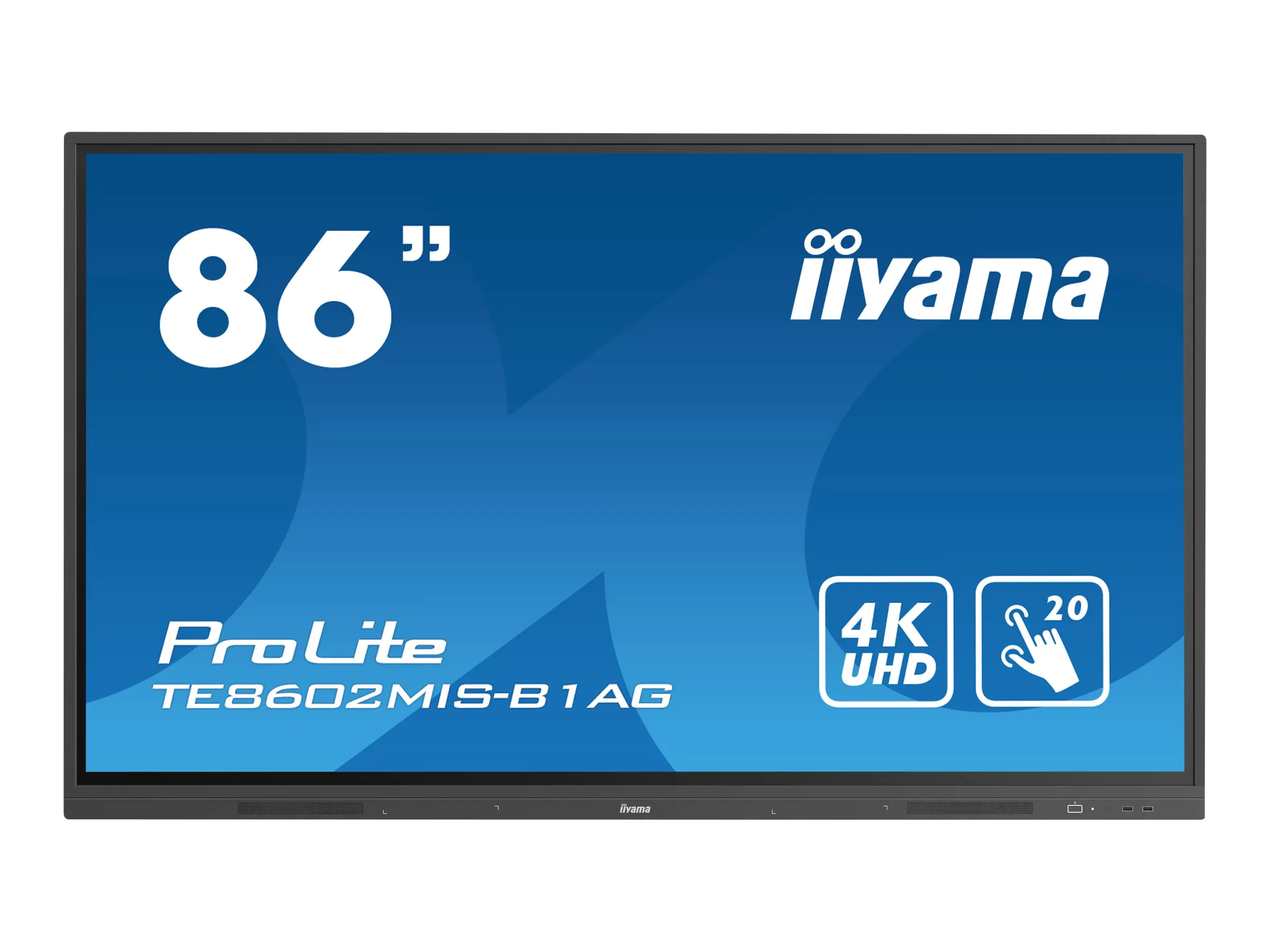 Iiyama ProLite TE8602MIS-B1AG - 217.4 cm (86") Diagonalklasse LCD-Display mit LED-Hintergrundbeleuchtung - interaktive Digital Signage - mit Integrierter Media-Player und Touchscreen (Multi-Touch) - Android - 4K UHD (2160p) 3840 x 2160 - Direct LED - Schw