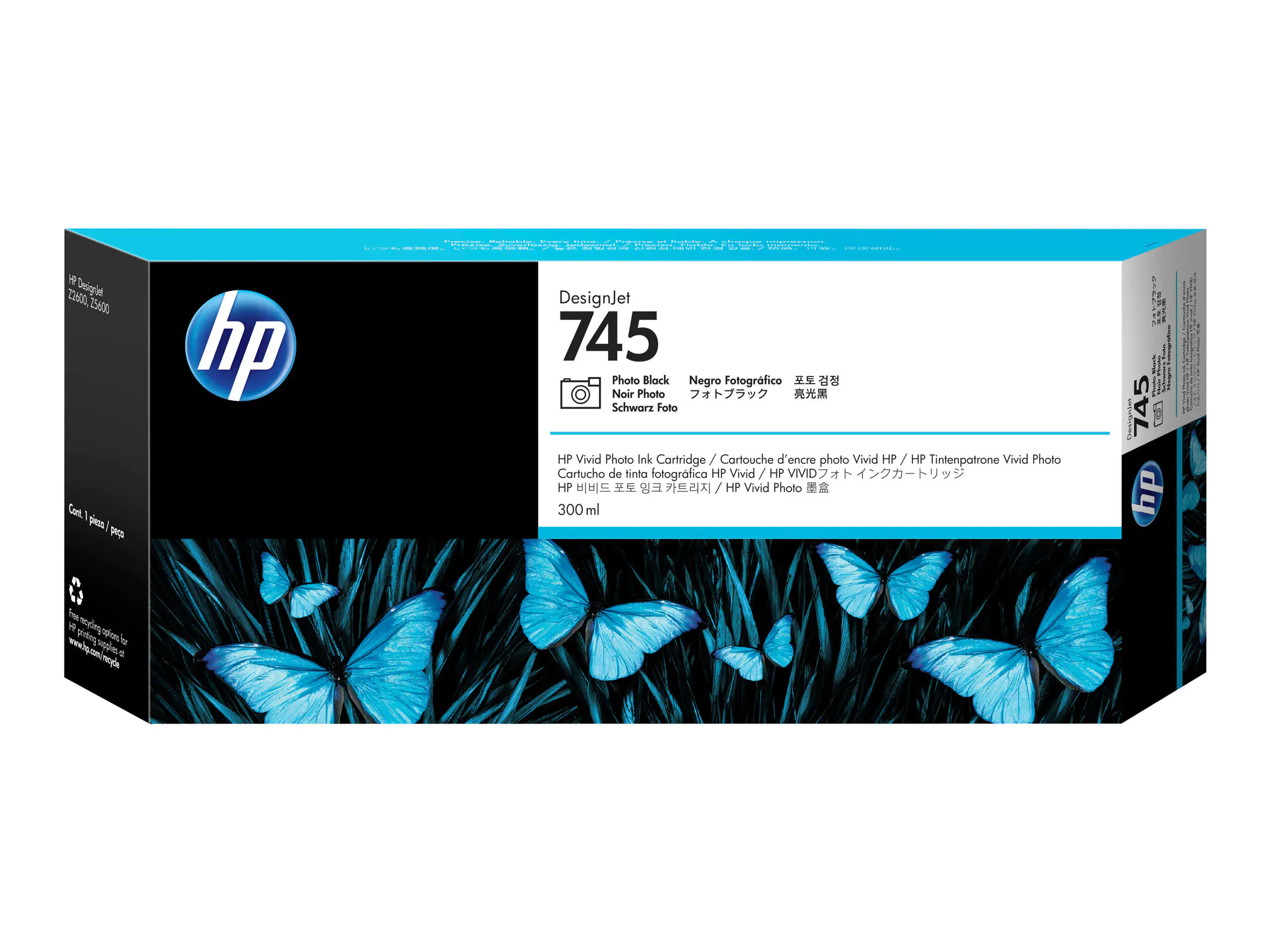 HP 745 - 300 ml - mit hoher Kapazität - Chromatic Red - Original - DesignJet - Tintenpatrone - für DesignJet HD Pro MFP, Z2600 PostScript, Z5600 PostScript HP 745 - 300 ml - mit hoher Kapazität - Chromatic Red - Original - DesignJet - Tintenpatrone - für DesignJet HD Pro MFP, Z2600 PostScript, Z5600 PostScript