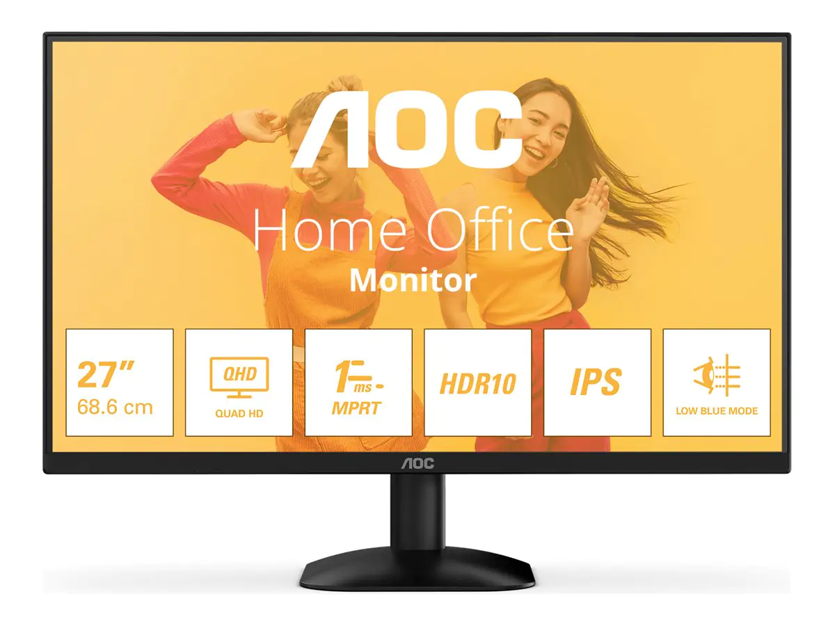 AOC Q27B35E - 27 Zoll Quad HD Monitor, 75 Hz, Adaptive Sync., HDR10 (2560x1440, HDMI 1.4, Displa