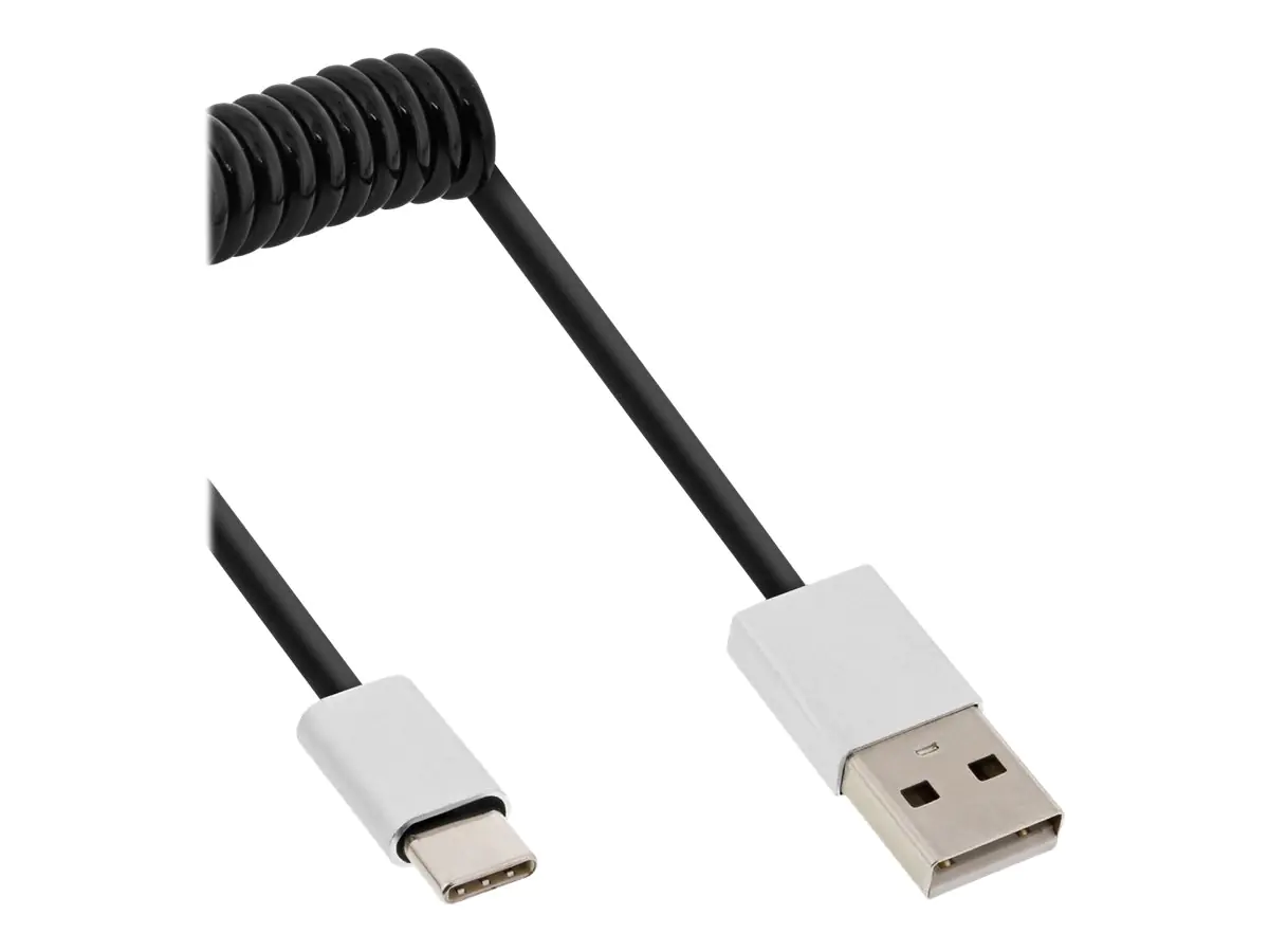 InLine - USB-Kabel - USB (M) bis USB-C (M) - USB 2.0 - 1 m - Schwarz