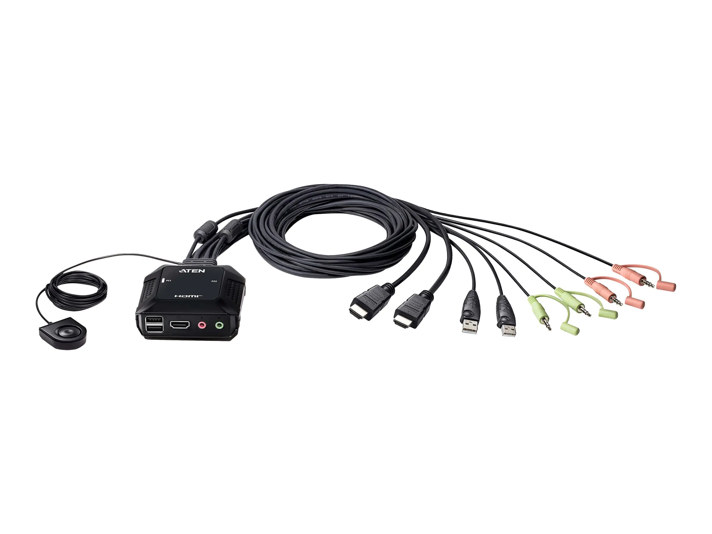 ATEN CS22H - KVM-/Audio-/USB-Switch - 2 x KVM/Audio/USB