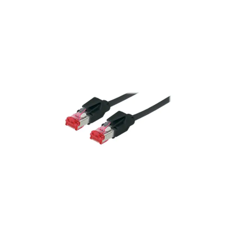 exertis Connect - Patch-Kabel - RJ-45 (M) zu RJ-45 (M) - 7.5 m - SFTP - CAT 6 - halogenfrei - Schwarz