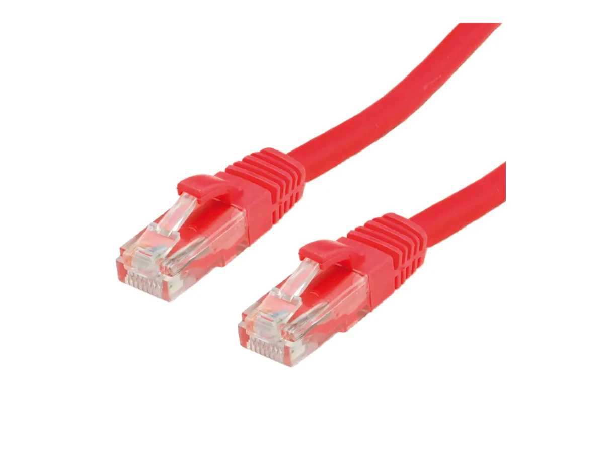 VALUE - Patch-Kabel - RJ-45 (M) bis RJ-45 (M) - 1.5 m - UTP - CAT 6a - geformt - Rot, RAL 3000
