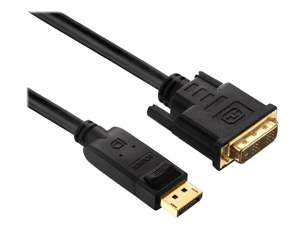 Pure Link Videokabel PI5200-020 2m DVI Kabel 18+1 pol vergoldet 20pol Displayport
