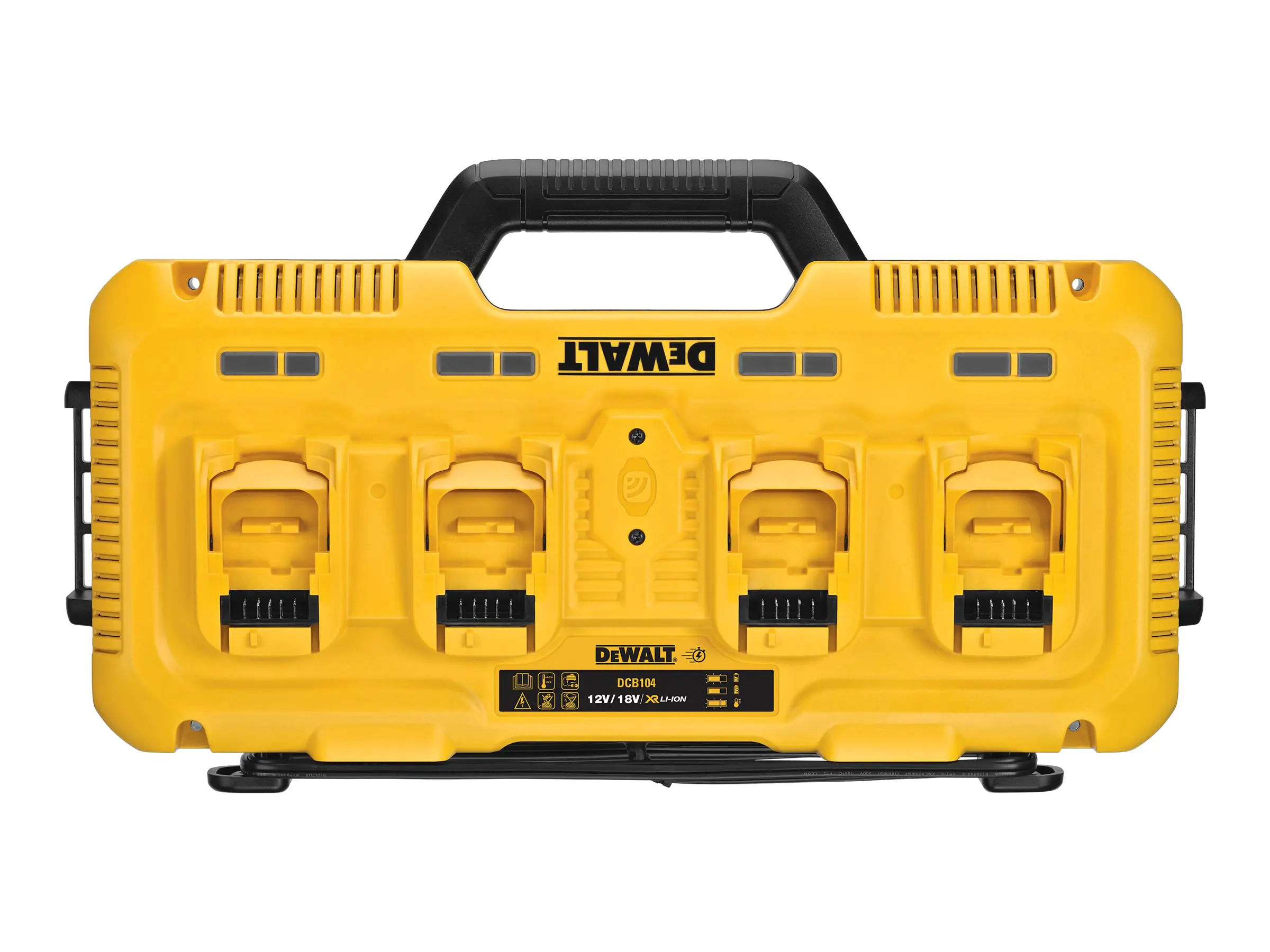 DeWALT DCB104-QW - Batterieladegerät - 4 x Batterien laden - 8 A - 4 Ausgabeanschlussstellen