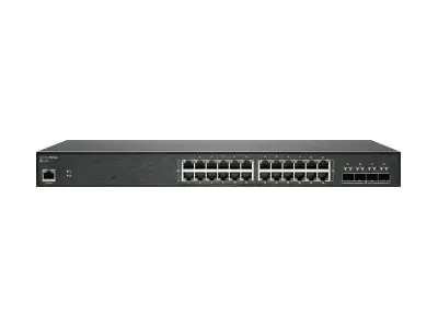SonicWALL Switch SWS14-24 - Switch - managed - 24 x 10/100/1000 + 4 x 10 Gigabit SFP+ - an Rack montierbar - mit 3 Jahre 24x7 Support