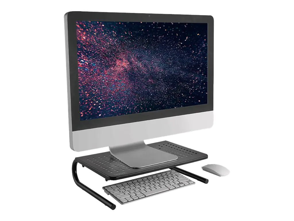 LogiLink - Aufstellung - für Monitor/Notebook - Kunststoff, stainless steel, Aluminium - Bildschirmgröße: 33-81.3 cm (13"-32") - Schreibtisch