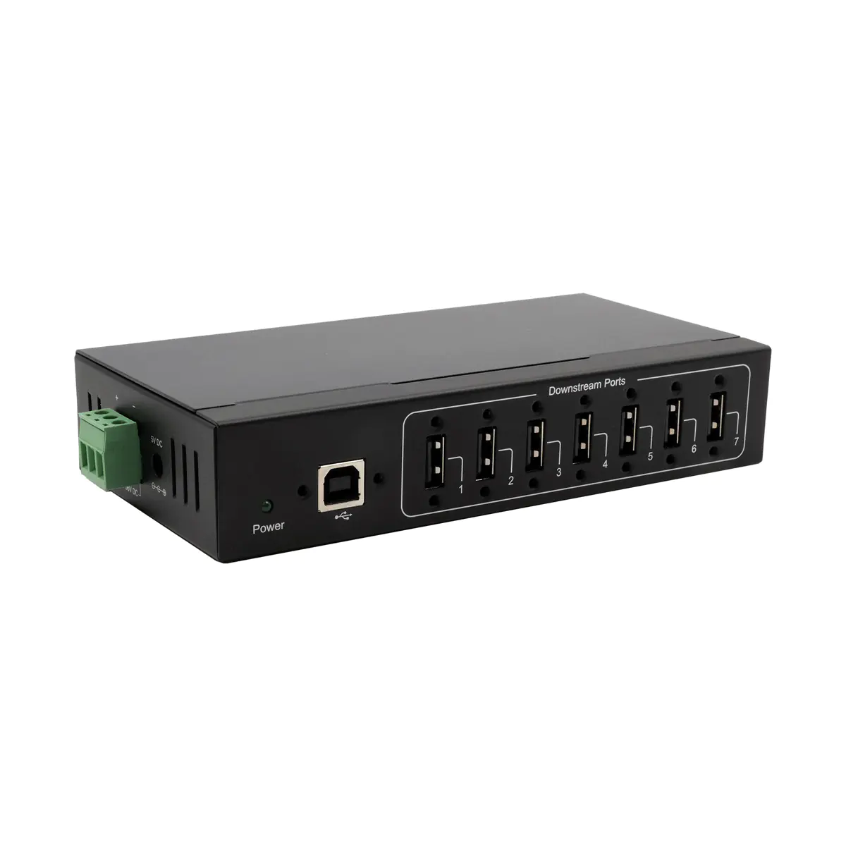 Exsys GmbH 7 Port USB 2.0 Metall-HUB 15KV ESD Schutz Sunrich