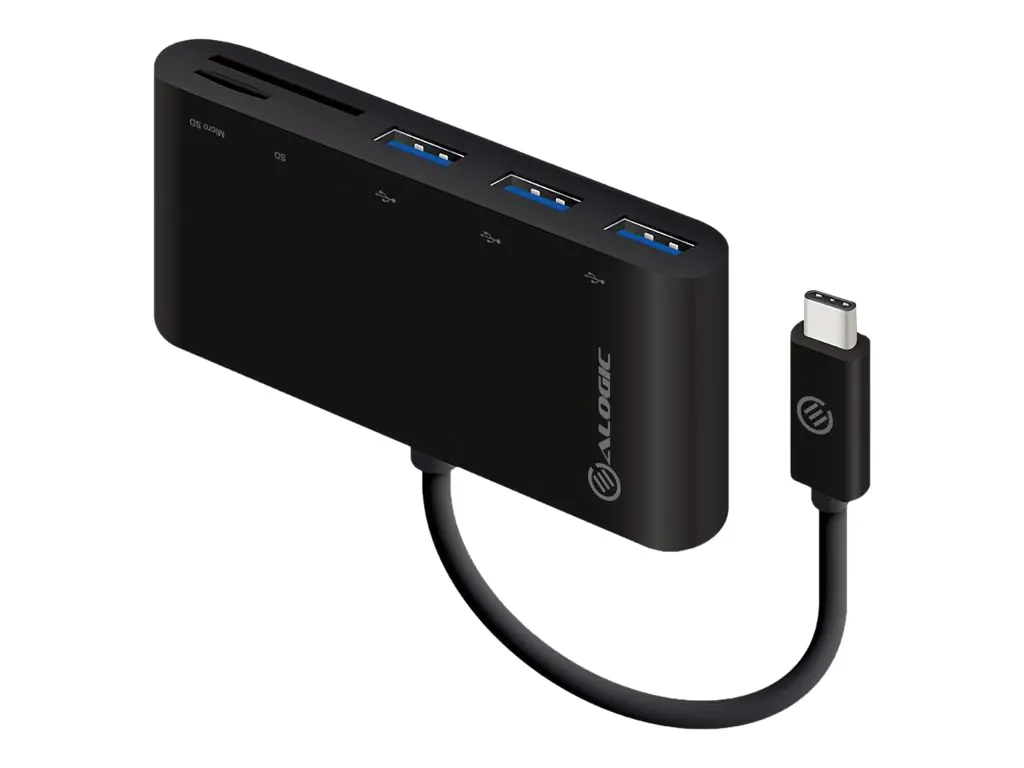 Alogic USB-C MultiPort Adapter - Hub - 3 x SuperSpeed USB 3.0 - Desktop