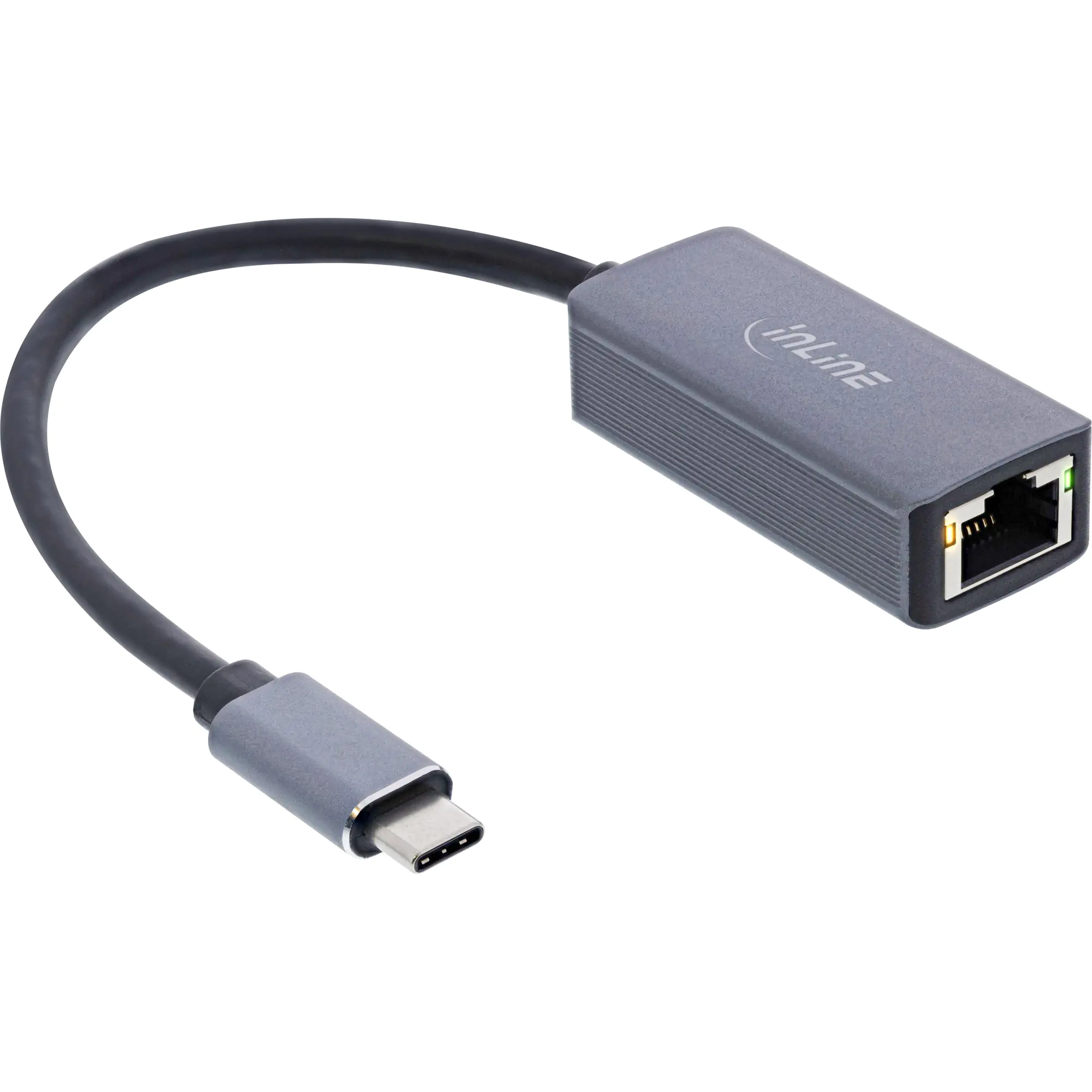 InLine USB 3.2 zu 2.5Gb/s Netzwerk-Adapterkabel Typ-C RJ45 - Voll-Duplex - Halb-Duplex InLine USB 3.2 zu 2.5Gb/s Netzwerk-Adapterkabel Typ-C RJ45 - Voll-Duplex - Halb-Duplex
