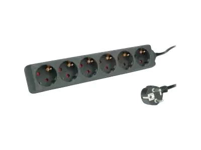 Roline - Steckdosenleiste - Wechselstrom 250 V - 3600 Watt - Eingabe, Eingang CEE 7/4 - Ausgangsanschlüsse: 6 (3 x CEE 7/4) - 1.5 m Schnur - Schwarz - für P/N: 26.21.0185, 26.21.0186, 26.21.0187, 26.21.0188, 26.21.0193, 26.21.0194, 26.21.0195 Roline - Steckdosenleiste - Wechselstrom 250 V - 3600 Watt - Eingabe, Eingang CEE 7/4 - Ausgangsanschlüsse: 6 (3 x CEE 7/4) - 1.5 m Schnur - Schwarz - für P/N: 26.21.0185, 26.21.0186, 26.21.0187, 26.21.0188, 26.21.0193, 26.21.0194, 26.21.0195