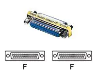 ROLINE Mini - Serieller / paralleler Gender Changer - DB-25 (W) zu DB-25 (W)