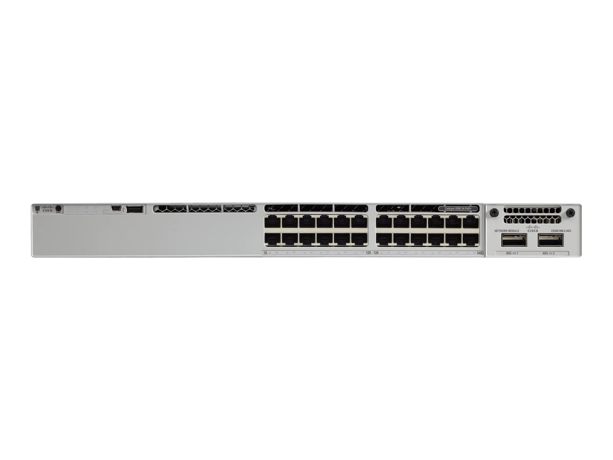 Cisco Catalyst 9300 - Network Advantage - Switch - L3 - managed - 24 x 100/1000/2.5G/5G/10GBase-T (
