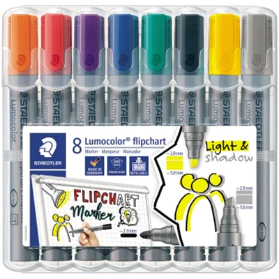 STAEDTLER Flipchartmarker Lumocolor 356 SWP8 sortiert 8 St./Pack. STAEDTLER Flipchartmarker Lumocolor 356 SWP8 sortiert 8 St./Pack.